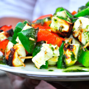 16. HALLOUMI & VEGETARISKSPETT