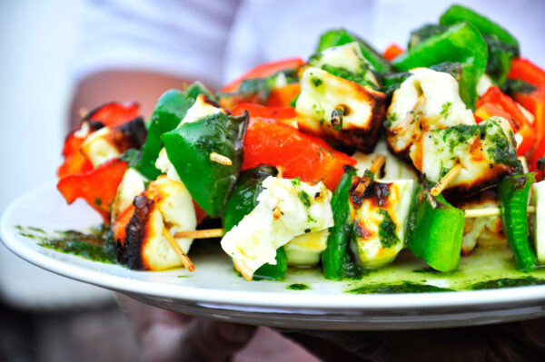 16. HALLOUMI & VEGETARISKSPETT